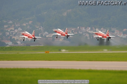 2009-06-26 Zeltweg Airpower 9107 Patrouille Suisse - Northrop F-5 Tiger II